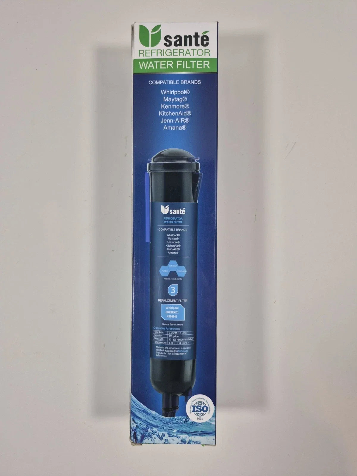 Whirlpool EDR4RXD1 Refrigerator Water Filter Genuine Replacement Cartridge