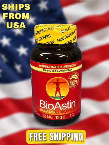 BioAstin Hawaiian Astaxanthin 12mg 120 Softgels Natural Supplement