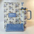 Stanley x LoveShackFancy 40oz Quencher Tumbler Rosa Beaux Blue Gift Box