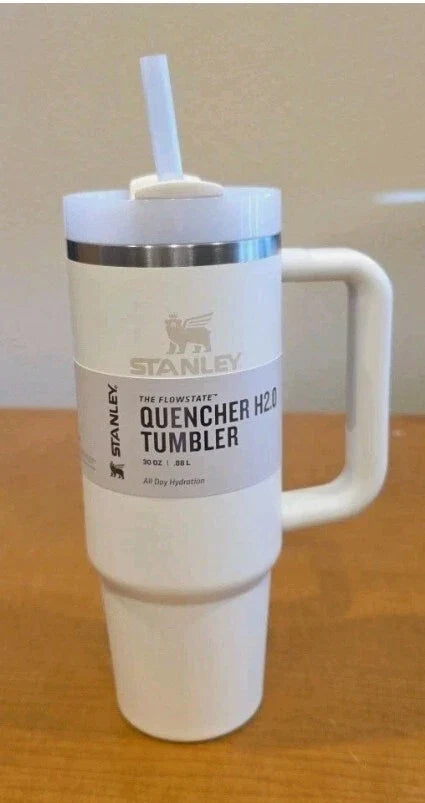 Stanley Quencher H2.0 FlowState Tumbler 30oz Cream Insulated Travel Cup