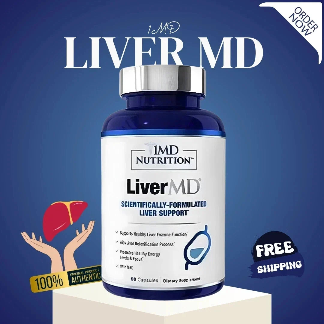 1MD Nutrition LiverMD Liver Support Supplement Siliphos Milk Thistle