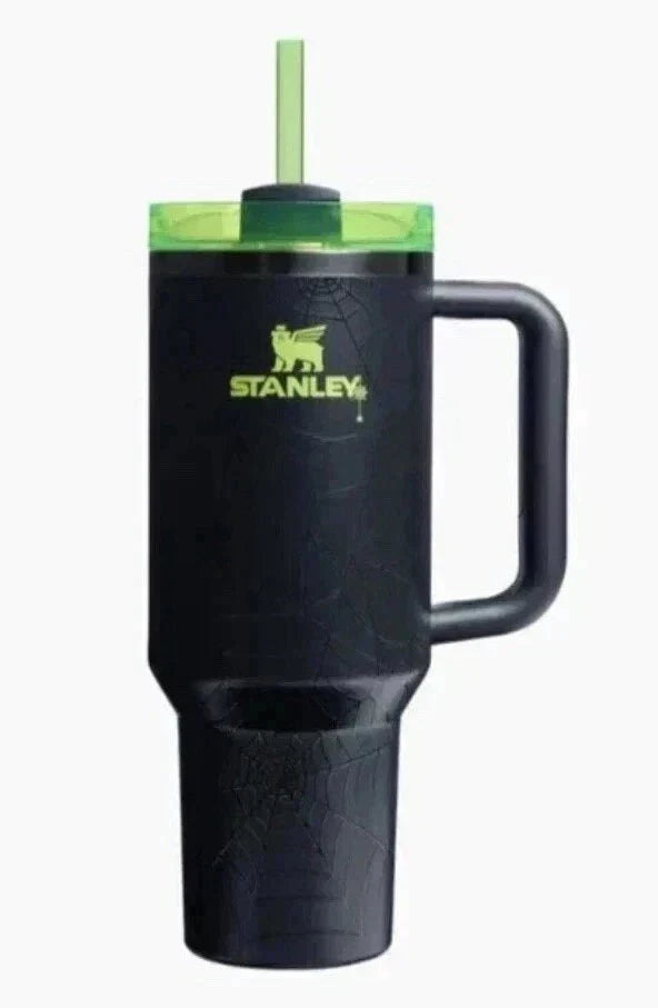 Stanley Quencher H2.0 FlowState Tumbler 40oz Black Stainless Steel Cup