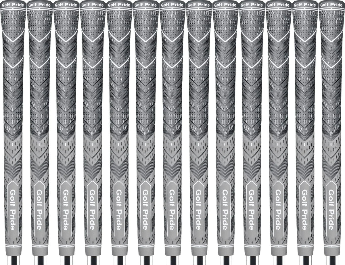 Golf Pride MCC Plus4 Gray Standard Golf Grips Set of 13 Hybrid