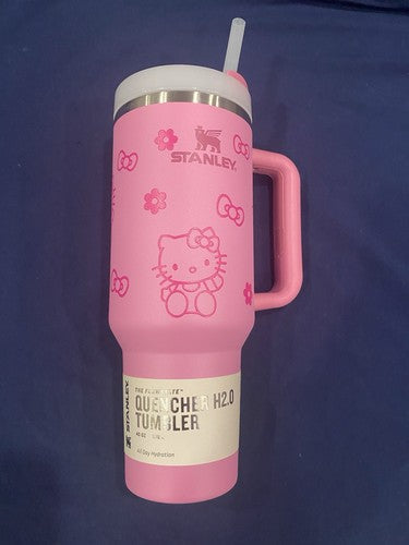 Stanley Quencher H2.0 FlowState 40oz Pink Floral Tumbler Limited Edition Cup