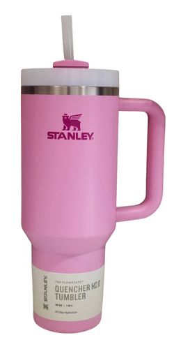 Stanley Quencher H2.0 FlowState Tumbler 40oz Peony Pink Brand New