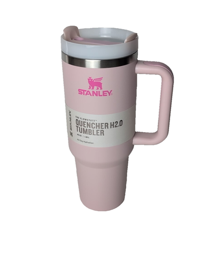 Stanley Quencher H2.0 FlowState Tumbler 40oz Pink Reusable Drink Cup